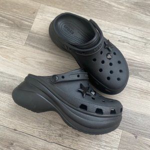 Crocs Classic Bae Clog Statement Jibbitz Black 8